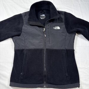 The North Face‎ Womens Black Long Sleeve Zipped Pockets Fleece Jacket Size Small